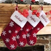Winter Wonderland Christmas Stocking- Snowflake - 6309-SN