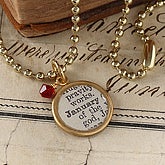 Birthstone Necklace- January - 6341-JA