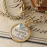 Birthstone Necklace- March - 6341-MA