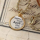 Birthstone Necklace- April - 6341-AP