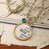 Birthstone Necklace- May - 6341-MY