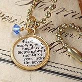 Birthstone Necklace- September - 6341-SE