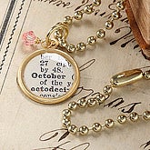 Birthstone Necklace- October - 6341-OC
