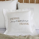 Kiss Me Goodnight© Personalized Linen Pillow - 6468