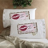 Sealed With A Kiss© Personalized Pillowcase Set - 6505