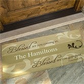 Blessed Are You Personalized Oversized Doormat - 6546-O