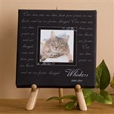 Paw Prints On Our Heart Personalized Table-Top Canvas Art-5 1/2