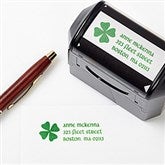 Shamrock Address Rubber Stamper - 6583-S