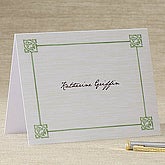Irish Knot Personalized Note Cards - 6585-N