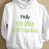 Irish Trouble©- Toddler Hooded Sweatshirt - 6598-THS