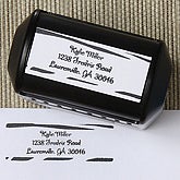 Zebra Print Rubber Address Stamper - 6621-S
