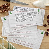 Happy Marriage 3x5 Personalized Recipe Cards - 6643