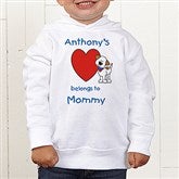 Puppy Heart Belongs - Toddler Hooded Sweatshirt - 6654-THS