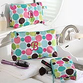 Personalized Polka Dot 3pc Make-up Bag Set - 6780