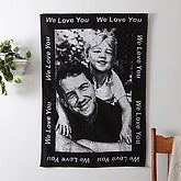 Custom Border Photo Afghan - 30