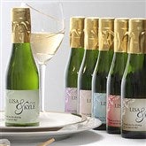 Elegant Personalized Sparkling Wine Bottle Favors - 7094D