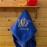 Go Fish! Beach Towel - Caribbean Blue - 7119-B