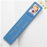 Blue Leather Bookmark - 7125-B