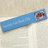 Blue Leather Bookmark - 7126-B