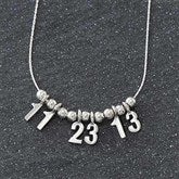 Your Special Date Sterling Silver Necklace - 7131D-D