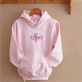 Pink Hooded Sweatshirt - 7193-P