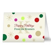 Festive Monogram Personalized Christmas Cards - 7298