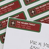 A Blessed Christmas Return Address Labels - 7392