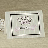 Welcome Princess Personalized Greeting Card - 7493-P