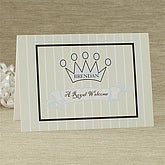 Welcome Prince Personalized Greeting Card - 7493-B
