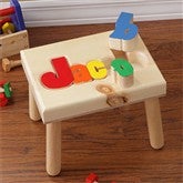 Personalized Name Stools - Small - Primary - 7622D-SPR