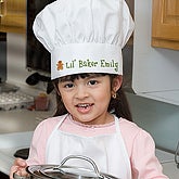Lil' Christmas Baker Personalized Chef Hat - 7647