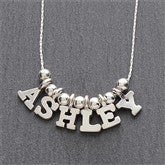 One & Only Silver Personalized Necklace - 5-8 Letters - 7705D-L