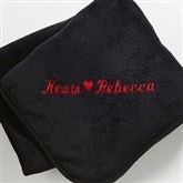 The Warmth of Love© Personalized Blanket- Black - 7847-B