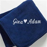 The Warmth of Love© Personalized Blanket- Navy - 7847-N
