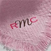 My Monogram© Embroidered Baby Blanket- Blush Pink - 7946-P