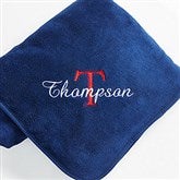 Personalized You Name It Fleece Blanket- Navy Blue - 7969-N