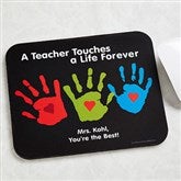 Touches A Life© Personalized Teacher Mouse Pad - 8026