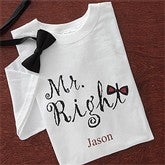 Mr. Right© Personalized Tshirt - 8071-MR
