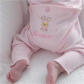 My First Easter Pink Embroidered Romper - 8163