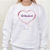 All Our Hearts White Sweatshirt - 8218S
