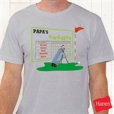 His Favorite Caddies Personalized Adult T-Shirt - 8396-CT