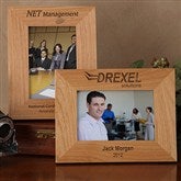 Personalized Corporate Engraved Logo Wood Photo Frame - 8526