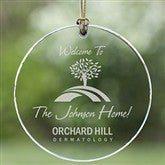 Personalized Corporate Engraved Logo Glass Suncatcher - 8532