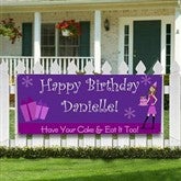 Birthday Girl Personalized Banner - 8638