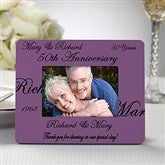 Anniversary Wishes© Personalized Mini Favor Frame - 8693