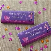 Birthday Girl Custom Candy Bar Wrappers - 8709