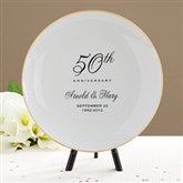 Plate With Gold Trim - 8719-G