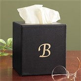 Executive Office© Personalized Leather Tissue Box Holder - 8741