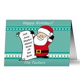 Santa's List Christmas Cards - 8767