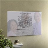 Military Photo Sentiments Personalized Canvas Art 16x24 - 8924-M